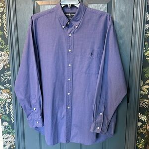 Ralph Lauren XL blue plaid Blake collection men’s shirt
